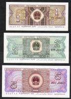 Kína/Kínai Népköztársaság 1980. 1J,2J,5J,10Y,50Y (1990.),100Y (1990.) T:I