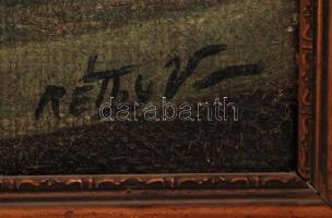 Réthy jelzéssel: Virágcsendélet. Olaj, vászon, keretben, 51×60 cm