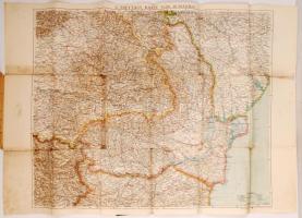 cca 1910 2 db régi térkép: Románia, Balaton