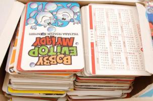 cca 1972-2004 Kb. 2500 db kártyanaptár rengeteg különféle motívummal, retro, erotikus, külföldi és m...