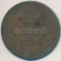 Német Államok / Frankfurt 1795G(F)B 2pf Cu T:2- German States / Frankfurt 1795G(F)B 2 Pfennig Cu C:VF
