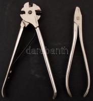 2 db jelzet német plombáló fogó, jó állapotban