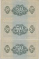 1944. 50P "A Vöröshadsereg Parancsnoksága" (3x) sorszámkövetők T:I-,II