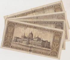 100db vegyes pengő, adópengő bankjegy T:vegyes