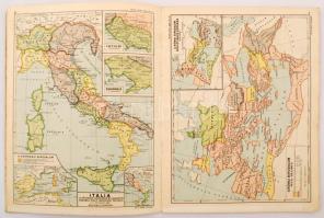 1935 Barthos-Kurucz: Egyetemes történelmi atlasz, kiadja a M. kir. állami térképészet, 40p