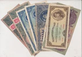 100db vegyes pengő bankjegy T:vegyes
