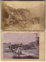 cca 1890 11 db keményhátú fotó 11x17cm / 11 St. Photo