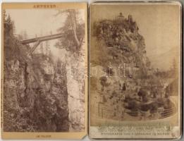 cca 1890 11 db keményhátú fotó 11x17cm / 11 St. Photo