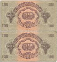 1944. 100P "A Vöröshadsereg Parancsnoksága" (2x) sorszámkövetők T:II,II-