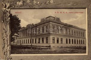 Makó, A D.M.K.E. intézete, floral (EK)