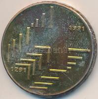 Svájc 1991B 20Fr Ag "700 éves a Konföderáció" T:2 erős patina Switzerland 1991B 20 Francs ...