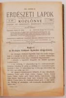 1940-1941 Az Erdészeti Lapok számai könyvbe kötve, 5 kötetben