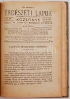1940-1941 Az Erdészeti Lapok számai könyvbe kötve, 5 kötetben
