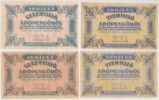 1946. 10.000.000AP (2x) + 100.000.000AP (2x) T:III,III-