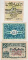 Ausztria / Stockerau 1919. 20h + Oberhollabrunn 1920. 20h + Bécs 1920. 50h T:I-,III Austria / Stockerau 1919. 20 Heller + Oberhollabrunn 1920. 20 Heller + Vienna 1920. 50 Heller C:AU,F