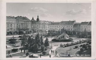 Kolozsvár, Mátyás király tér, gyógyszertár, M. Deutsch üzlete / square, pharmacy, shop