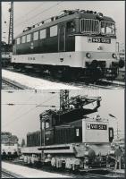 1982 Budapest, Villanymozdonyok kiállítása a Mexikói úton, 7 db fotó, 10x15 cm