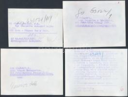 1963 Esti fények Budapesten, 5 db feliratozott sajtófotó, 7x10 cm és 9x12 cm