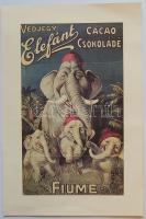 Elefánt kakaó reklámplakát 21x32 cm