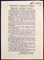 1956 november a Magyarországon állomásozó szovjet csapatok röplapja