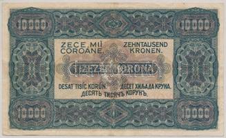 1923. 10.000K "80 FILLÉR - NYOLCVAN FILLÉR" felülbélyegzéssel, nyomdahely jelölés nélkül T...