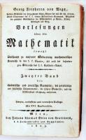 Georg Freyherrn von Vega: Vorlesungern über die Mathematik. II. Wien, 1803. Trattner. 663p. 16 kihajtható táblával. KOrabeli, evált borítójú egészbőr kötésben. / In damaged full leather binding with 16 fold out tables