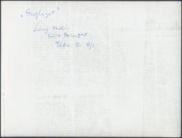 cca 1970 Láng Miklós: Szigliget, feliratozott fénykép, 18x24 cm