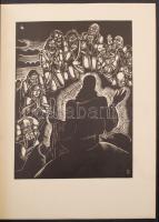 Dallos Hanna (1907-1945): Mi atyánk sorozat 10 db fametszet. Kiadvány, bibliai idézetekkel. 20p. Jel...