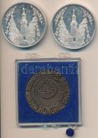 1995. "A Soproni Sörgyár 100 éves 1895-1995" fém emlékérem (42,5mm) (2x) + DN "Magyar...