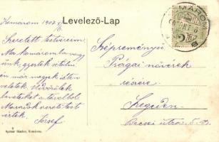 Komárom, Fiedler János lenfonógyára, Selyemgyár; Spitzer Sándor kiadása / silk factory