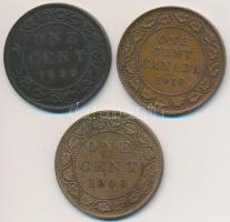 Kanada 1899-1918. 1c (3x) "Viktória" + "VII. Eduárd" + "V. György" T:2...