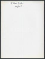 cca 1970 Ifj. Rácz Endre: Hajnal, feliratozott vintage fotóművészeti alkotás, 24x18 cm