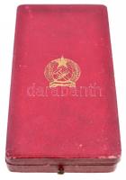 1949. "A Magyar Népköztársasági Érdemérem arany fokozata" zománcozott aranyozott bronz kit...