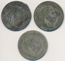 Ausztria 1868. 10kr Ag + 1869. 10kr Ag + 1872. 10kr Ag T:2-,3 Austria 1868. 10 Kreuzer Ag + 1869. 10 Kreuzer Ag + 1872. 10 Kreuzer Ag C:VF,F