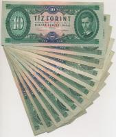 1957-1975. 10Ft (12x) T:III,III- közte szép papír is!