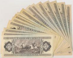 1975-1989. 50Ft (15x) T:II-,III szép papír is!