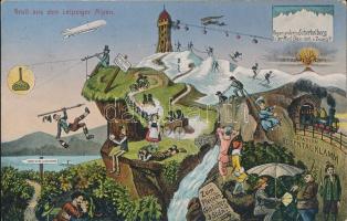 Leipziger Alpen, humour