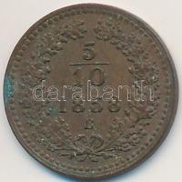 1858B 5/10kr Cu T:2