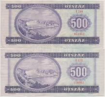 1969-1990. 500Ft (4x) T:III főleg szép papír