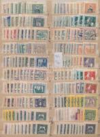 1880-1934 400 db magyar illetékbélyeg berakólapon