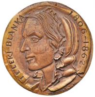 Kiss Kovács Gyula (1922-1984) DN "Teleki Blanka 1806-1862" Br plakett (105mm) T:2