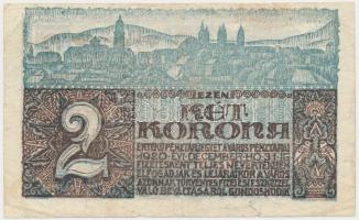 Pécs 1920. 2K pénztárjegy T:restaurált