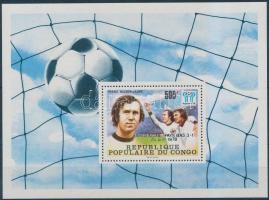 Football world cup block with silver overprint, Labdarúgó VB blokk ezüst felülnyomással