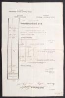 1831 Mozgóposta elszámolás a bécsi főposta és Cegléd állomás között / 1831 Coach post pay-off document