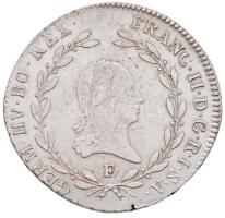 1803E 20kr Ag "I. Ferenc" (6,56g) T:2- k.