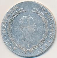 1828B 20kr Ag "I. Ferenc" (6,57g) T:2,2-