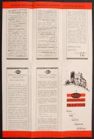 cca 1930 HSCS traktorok képes reklám kiadvány