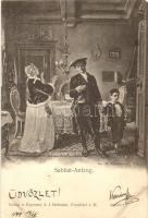 1899 Sabbat-Anfang / Shabbat, judaica s: M. Oppenheim (EK)