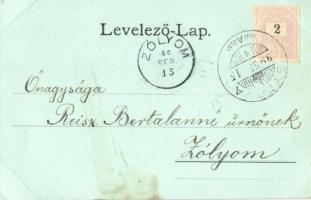 1899 Gyetva, Római katolikus plébánia és templom, posta, állami iskola / Roman Catholic church, post...