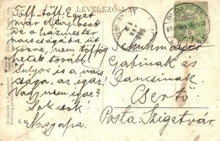 Hungarian art postcard, automobile; kiadja Paulini Béla s: Paulini Béla (fa)